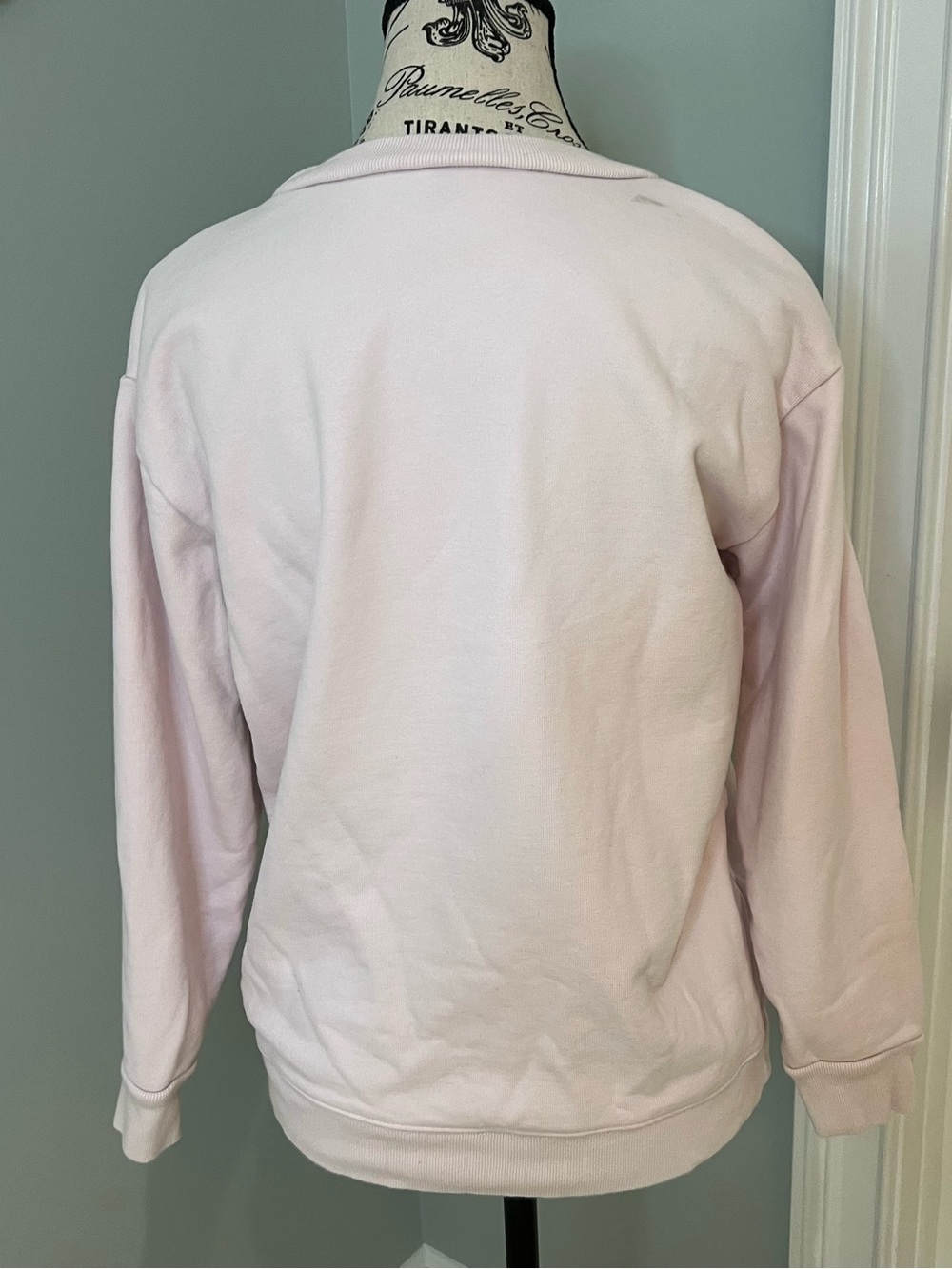 J.Crew Hollywood sweatshirt | faded shell pink bright red lettering | Preowned - Picture 5 of 15